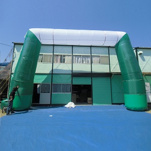 角型アーチ肩緑