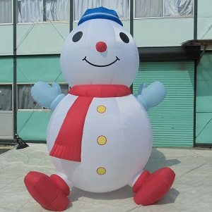 スノーマン青 スノーマン青