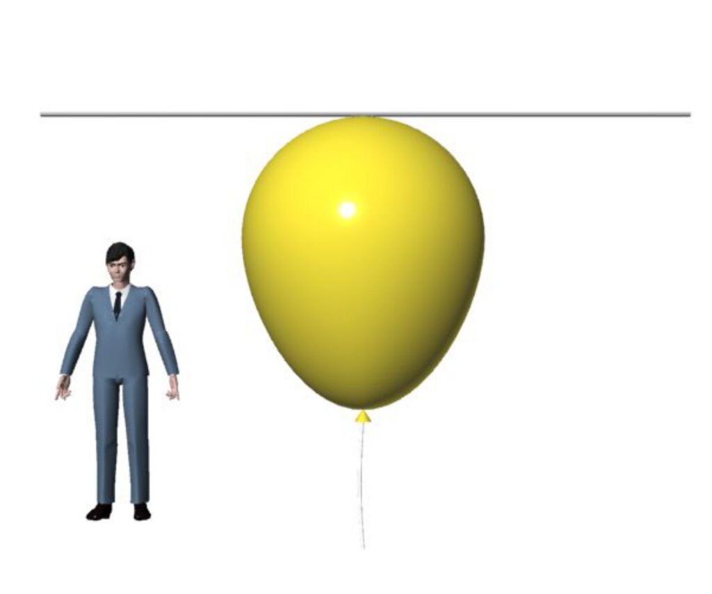 さがみ湖イルミリオン風船３Dイメージ